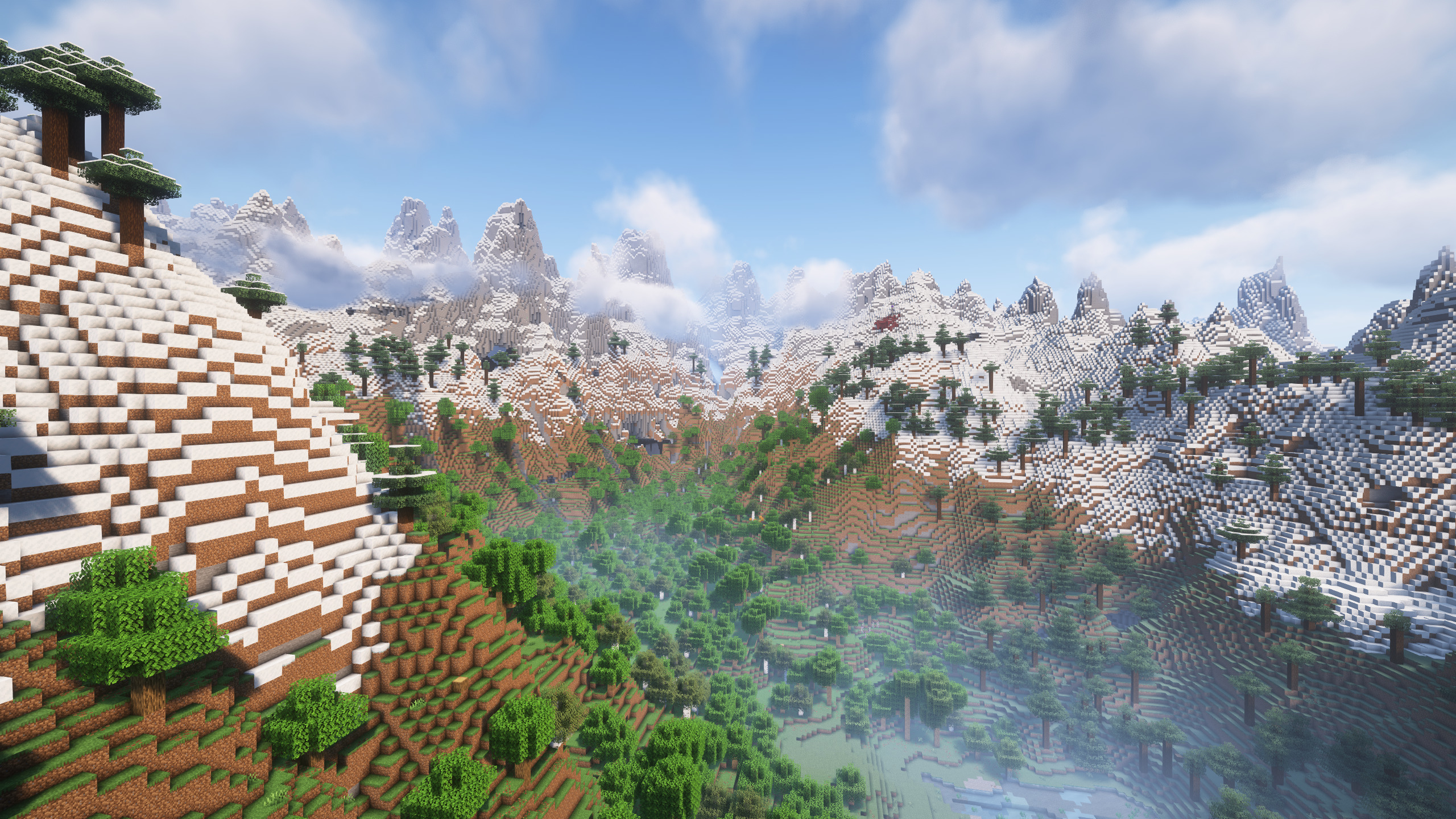 Massive Mountain Range Near Coast