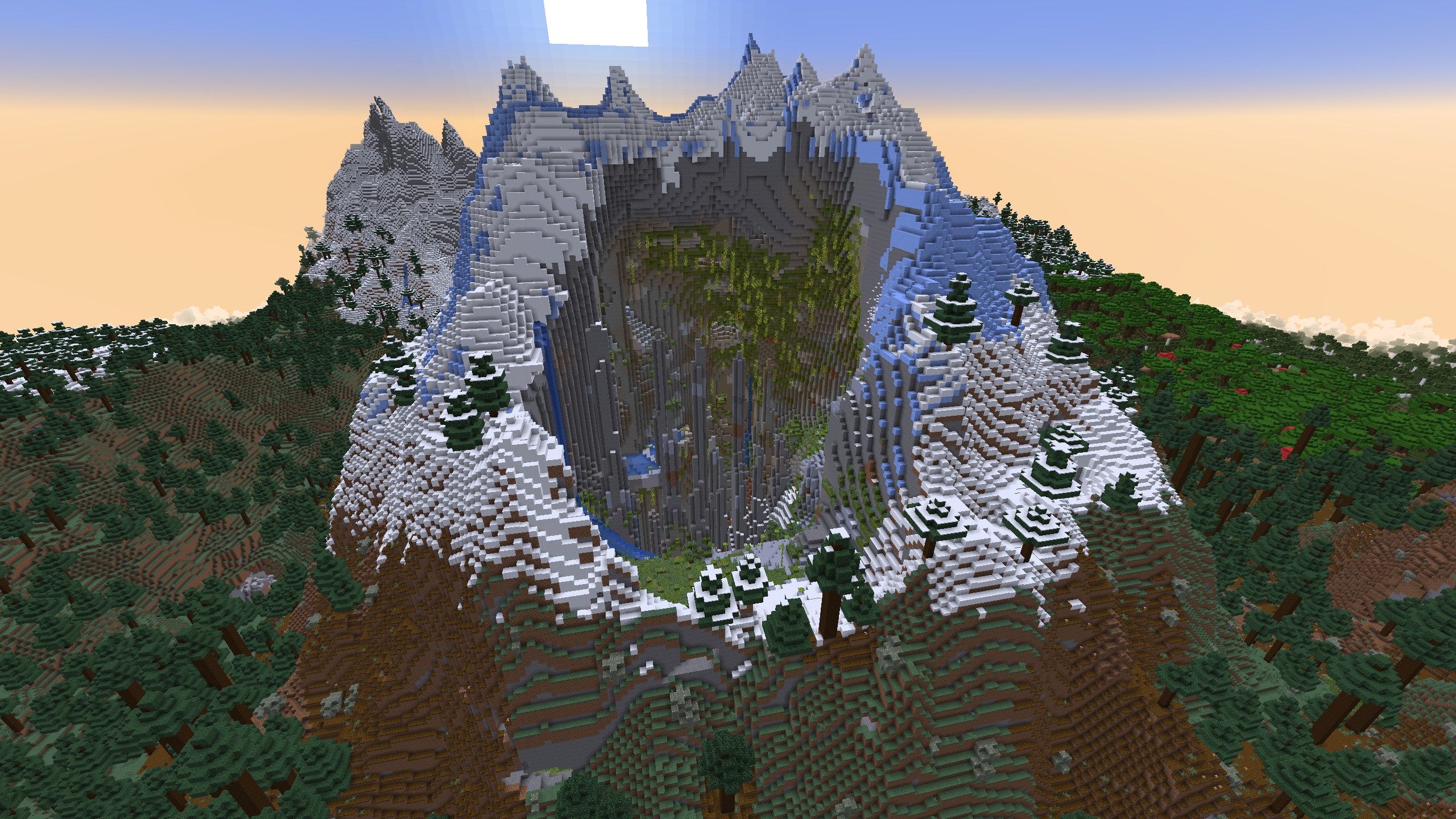 Mountainside Exposed Lush Cave