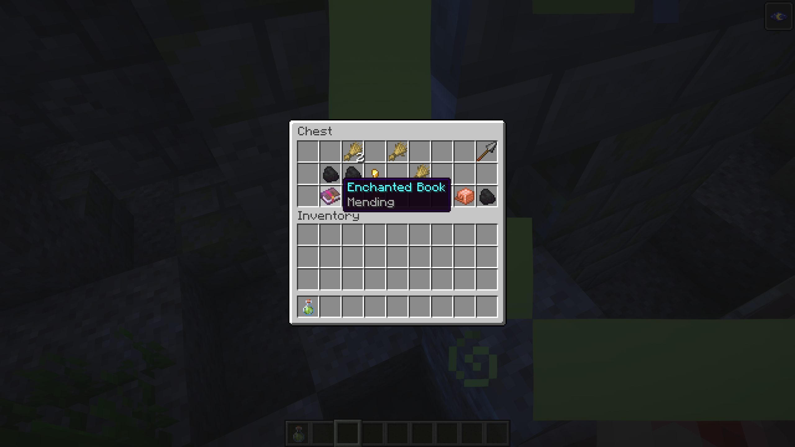Naturally Spawning Mending Book Near Spawn