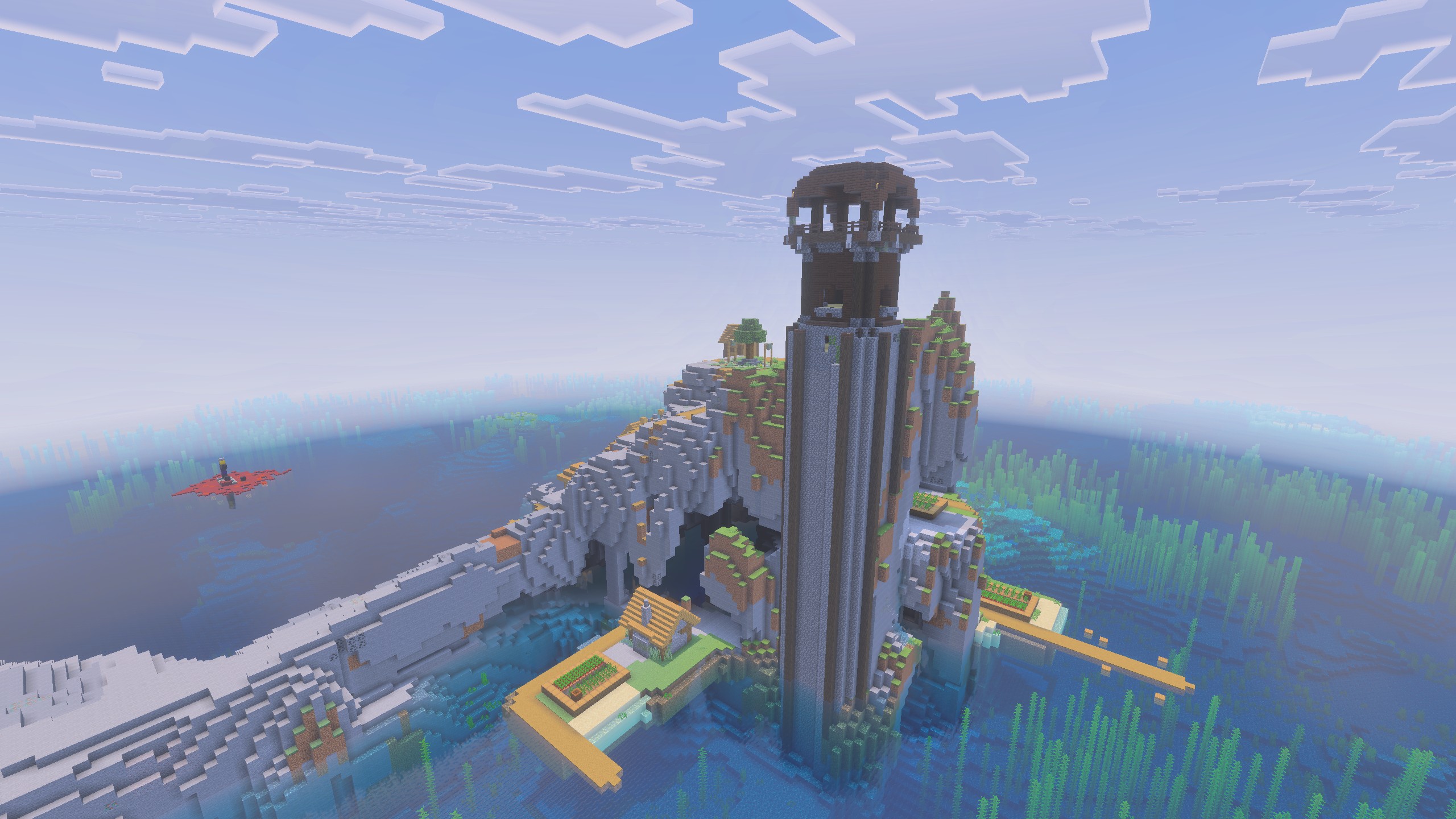 Outpost Generates on Island Cliffside