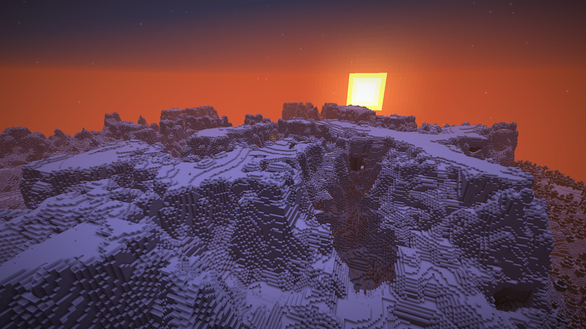 1.09 Million Block Area Jagged Peaks with Village Nearby