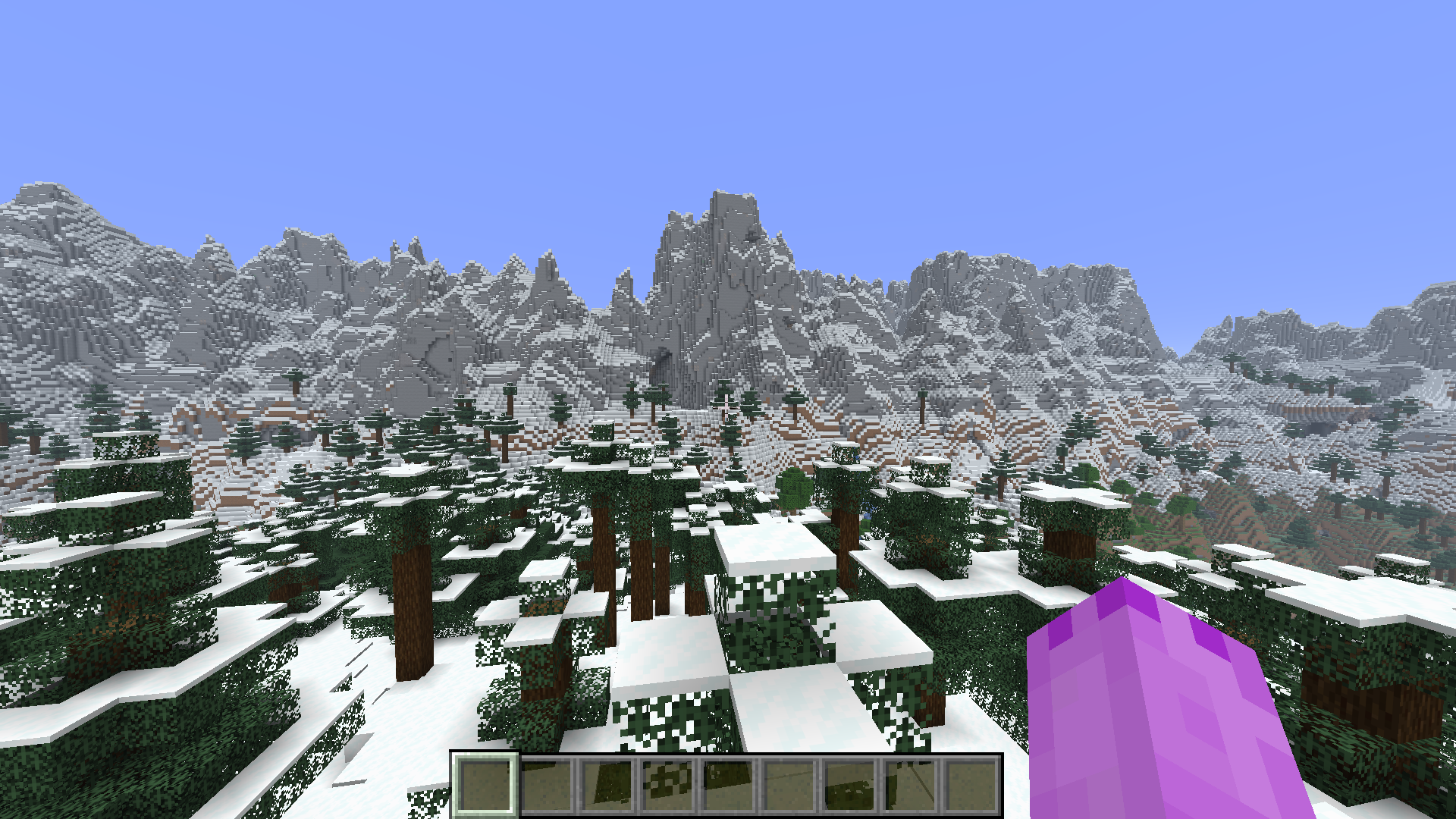 1.09 Million Block Area Jagged Peaks with Village Nearby - Screenshot 3