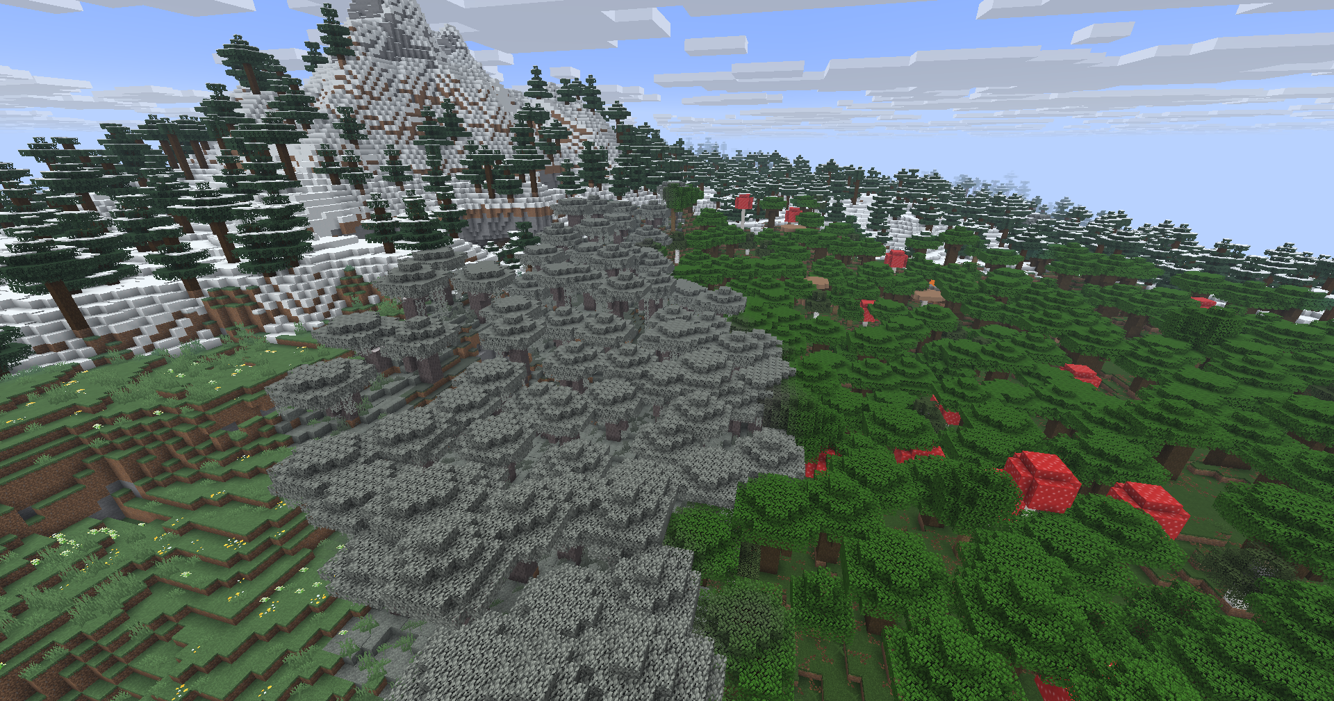 All Biomes Near Spawn
