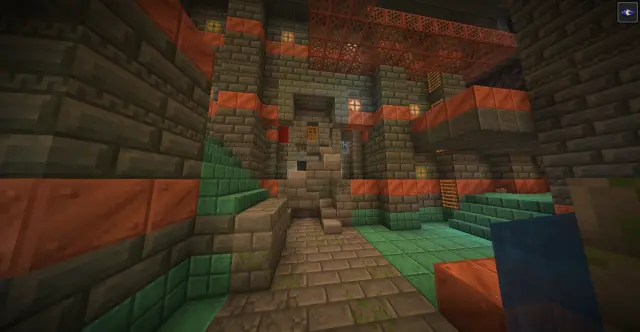 Stronghold Intersecting with a Trial Chamber 