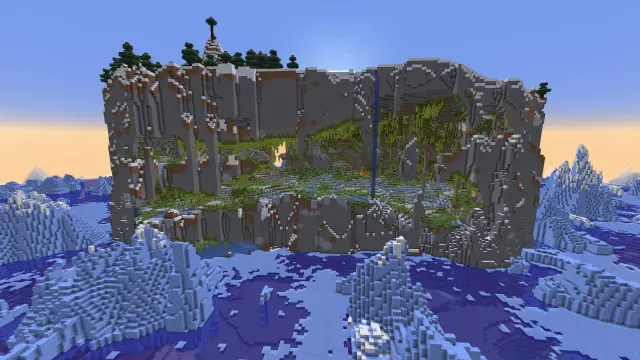 Hollow Lush Cave Spawn Island