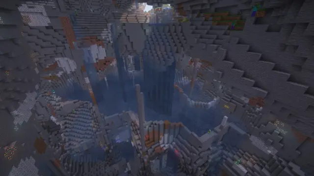 Sparse Jungle Island with Deep Waterfall