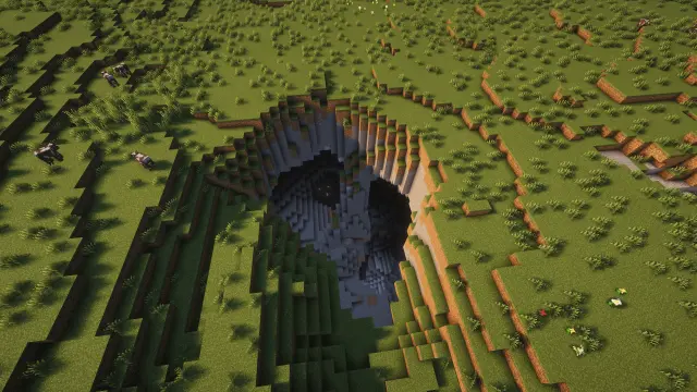 Skull-shaped Cave Entrance