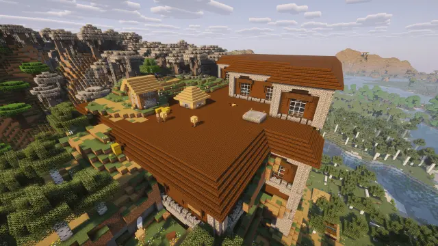 Mansion with Roof-top Village