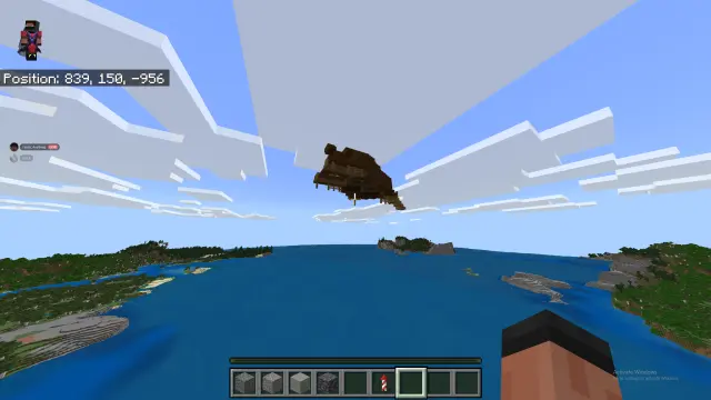 Flying Shipwreck (100 Blocks Out of Water)